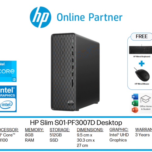 hps01pf3007d.png HP Slim S01-PF3007D/PF3006D Desktop (i3-13100 13 gen)